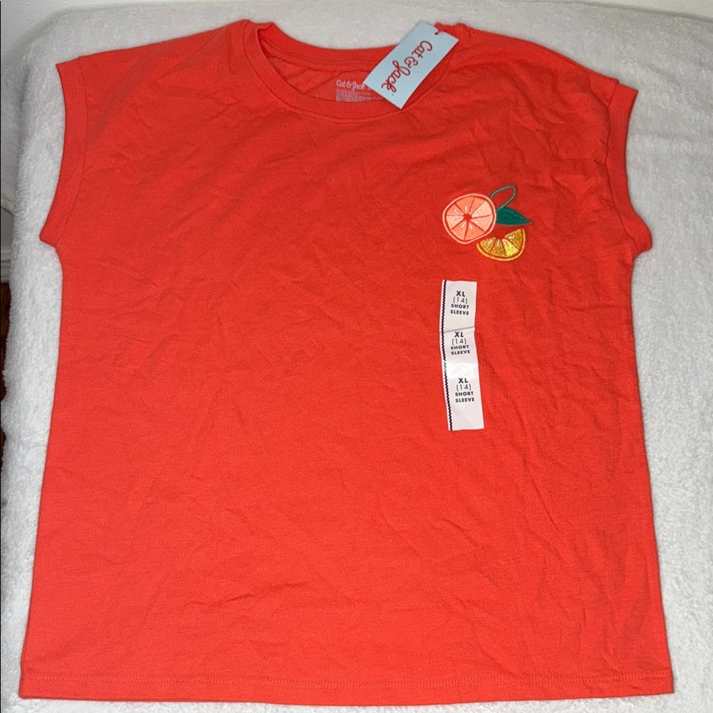 Cat & Jack Orange Citrus Tee